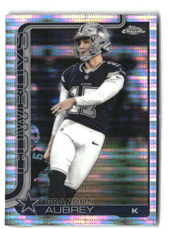 2025 Topps Chrome #81 Brandon Aubrey Pulsar Refractor-5