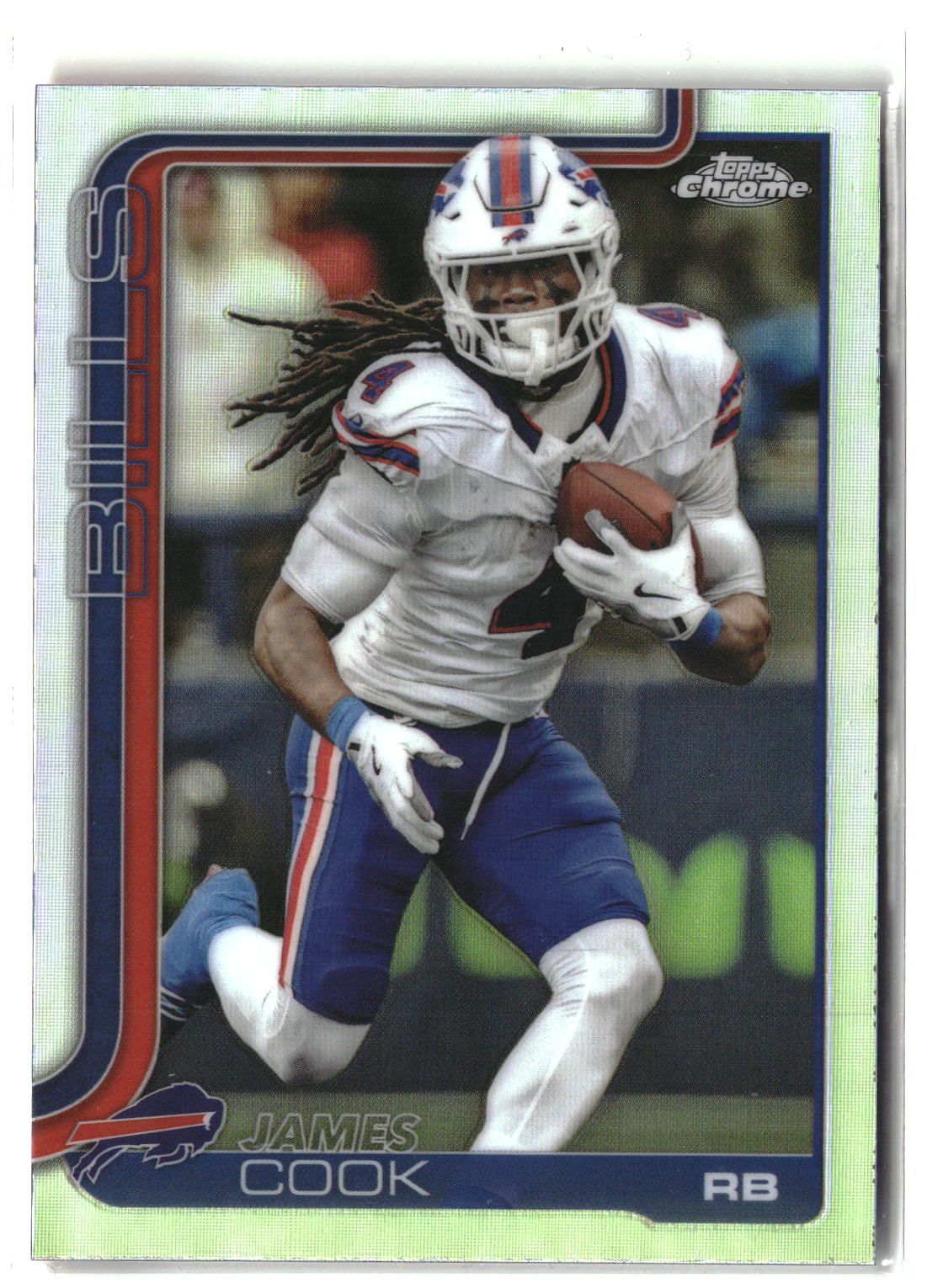 2025 Topps Chrome #35 James Cook Pulsar Refractor-1