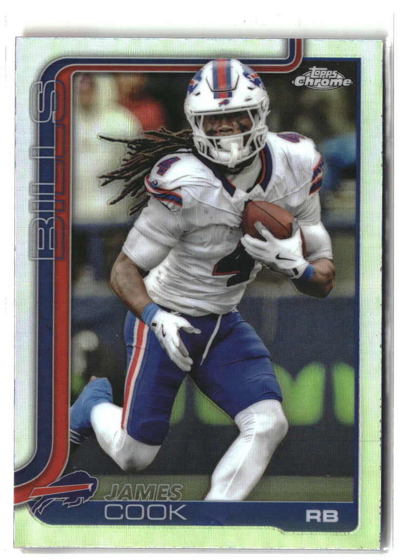 2025 Topps Chrome #35 James Cook Pulsar Refractor-3