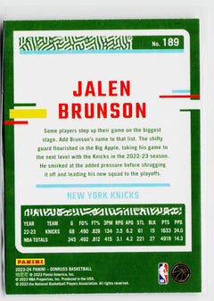 2023-24 Donruss #189 Jalen Brunson-2