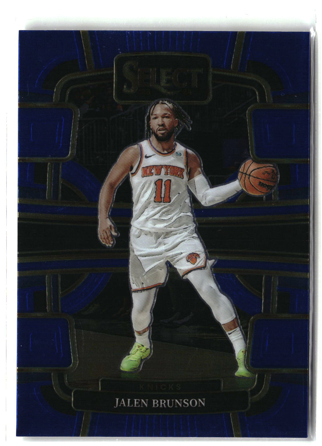 2023-24 Panini Select #7 Jalen Brunson Blue (Retail Base)-3