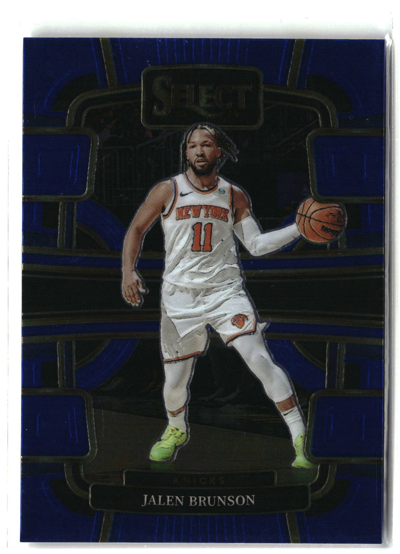 2023-24 Panini Select #7 Jalen Brunson Blue (Retail Base)-3