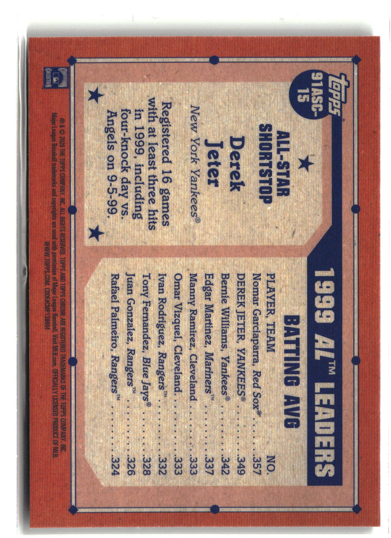 2026 Topps Series 2 #91ASC-15 Derek Jeter 1991 Baseball 35th Chrome-2