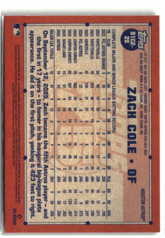 2026 Topps Series 2 #91C2-28 Zach Cole 1991 Baseball 35th Chrome-2