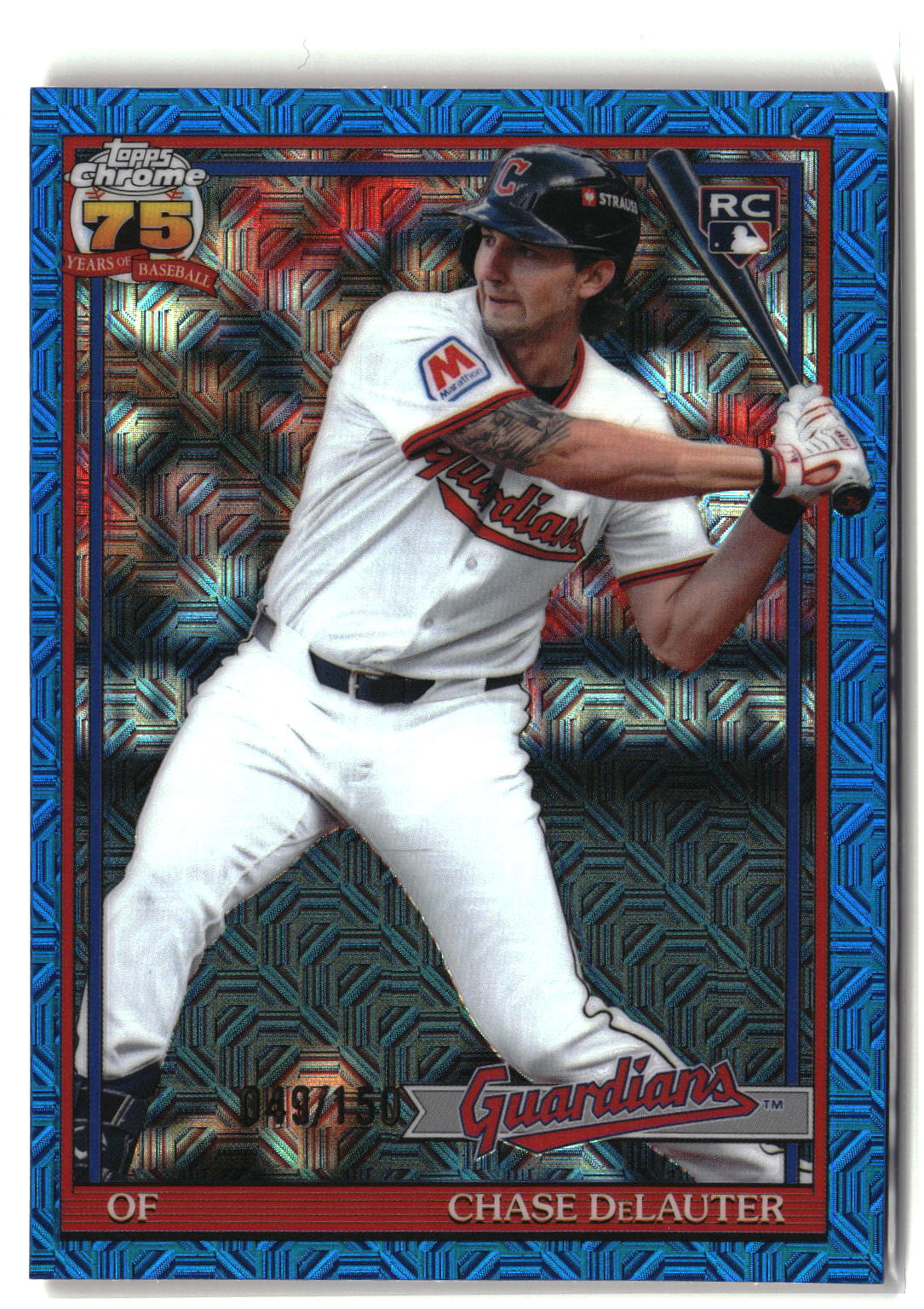 2026 Topps Series 2 #91C2-13 Chase DeLauter 1991 Baseball 35th Chrome 049/150-3
