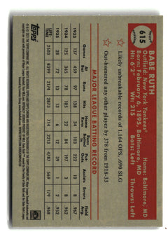 2021 Topps Chrome Platinum Anniversary #615 Babe Ruth Refractor-2