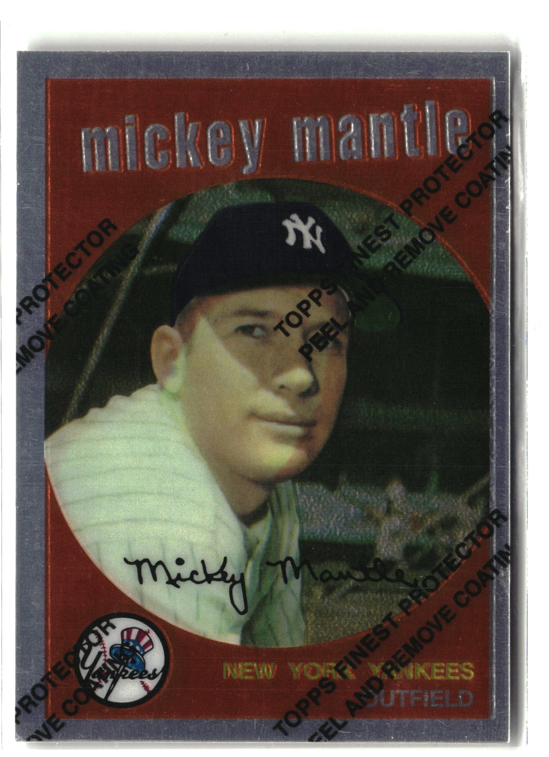 1996 Topps #10 Mickey Mantle Mickey Mantle Commemorative Case Box Toppers-1