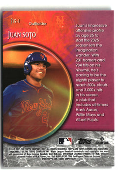 2025 Topps Chrome Update #F15-1 Juan Soto Fortune 15-4