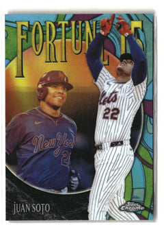 2025 Topps Chrome Update #F15-1 Juan Soto Fortune 15-1