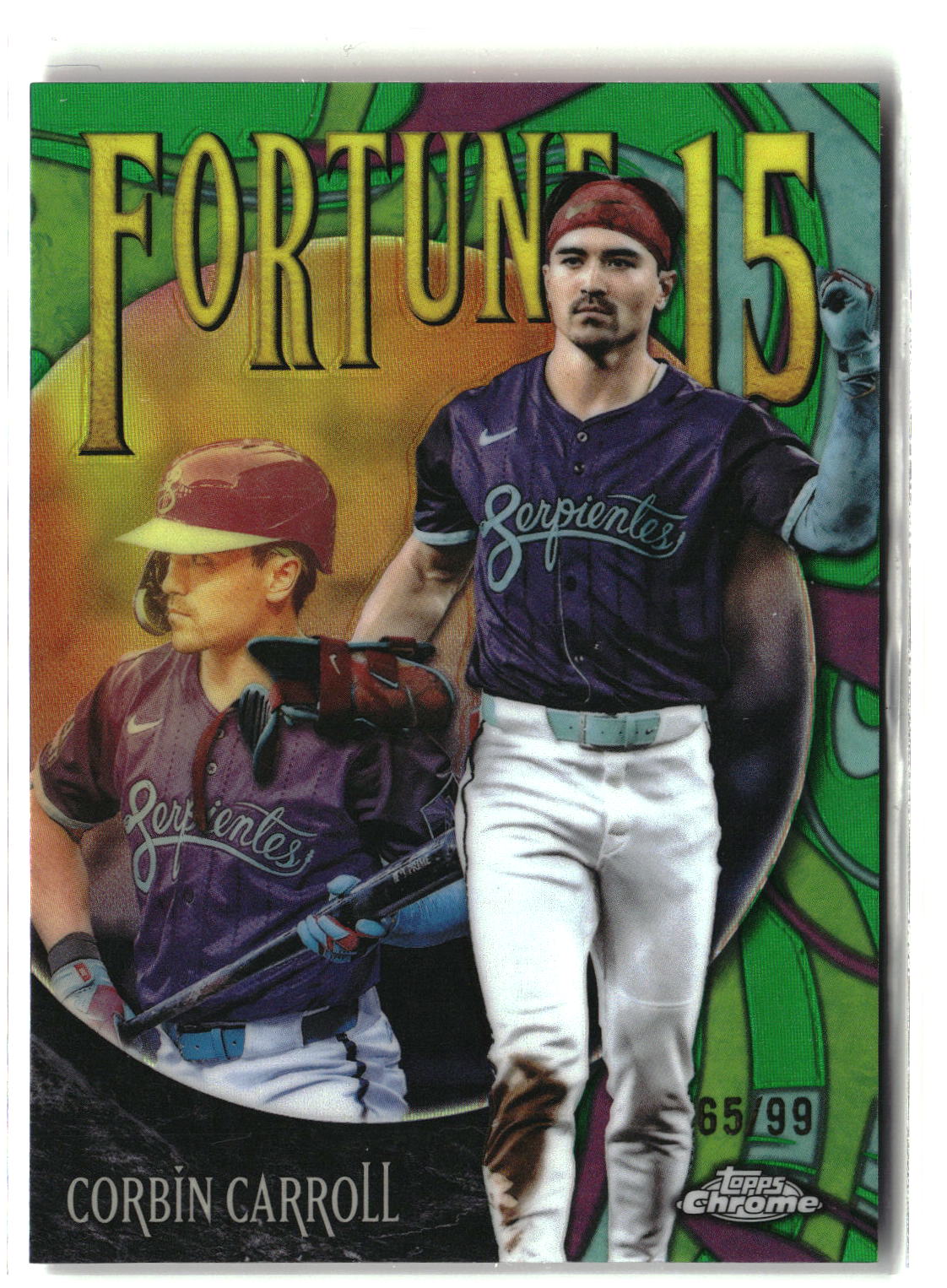 2025 Topps Chrome Update #F15-15 Corbin Carroll Fortune 15