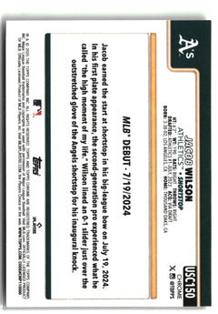 2025 Topps Chrome Update #USC150 Jacob Wilson-2