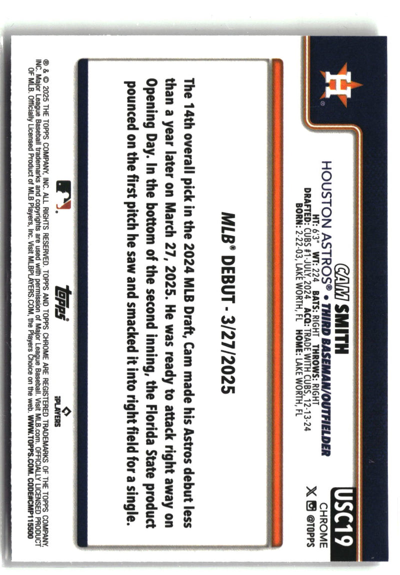 2025 Topps Chrome Update #USC19 Cam Smith-4