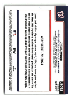 2025 Topps Chrome Update #USC95 James Wood-4