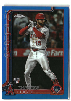 2025 Topps Chrome Update #USC166 Matthew Lugo Blue Refractors #/150-1