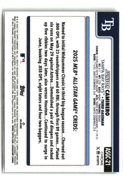 2025 Topps Chrome Update #ASGC-21 Junior Caminero 2025 All-Star Game-2