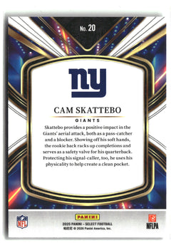 2025 Panini Select #20 Cam Skattebo Select Future-2
