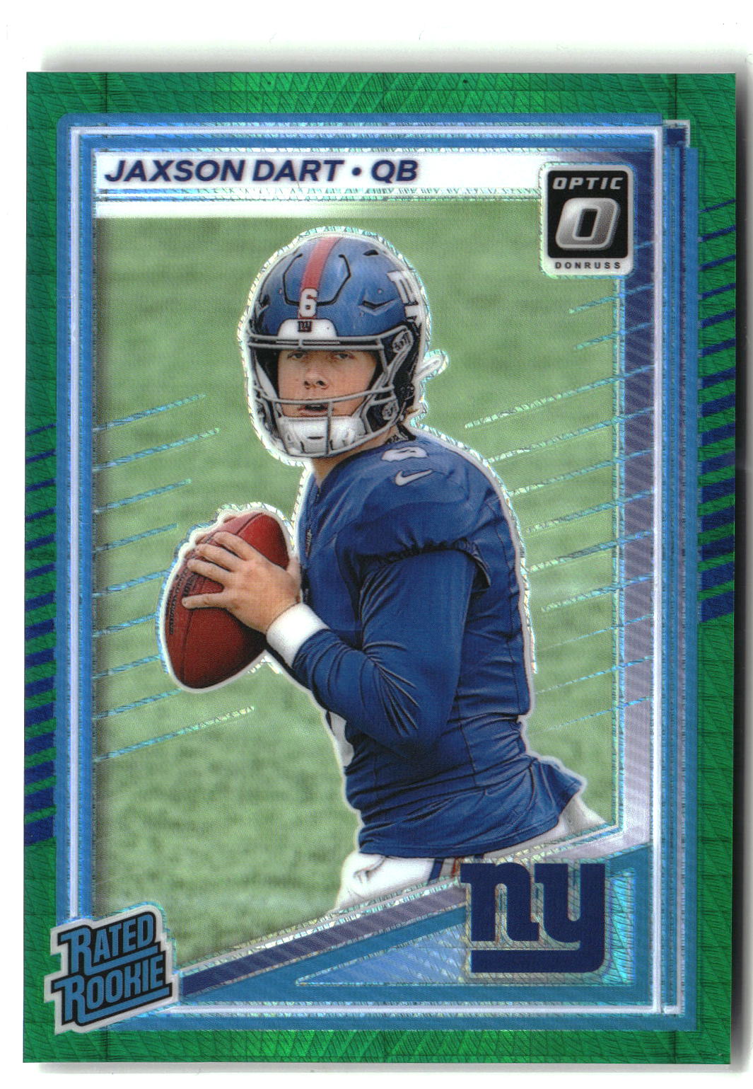 2025 Donruss Optic #273 Jaxson Dart Green Hyper-1