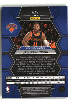 2022-23 Panini Mosaic #95 Jalen Brunson Green-4