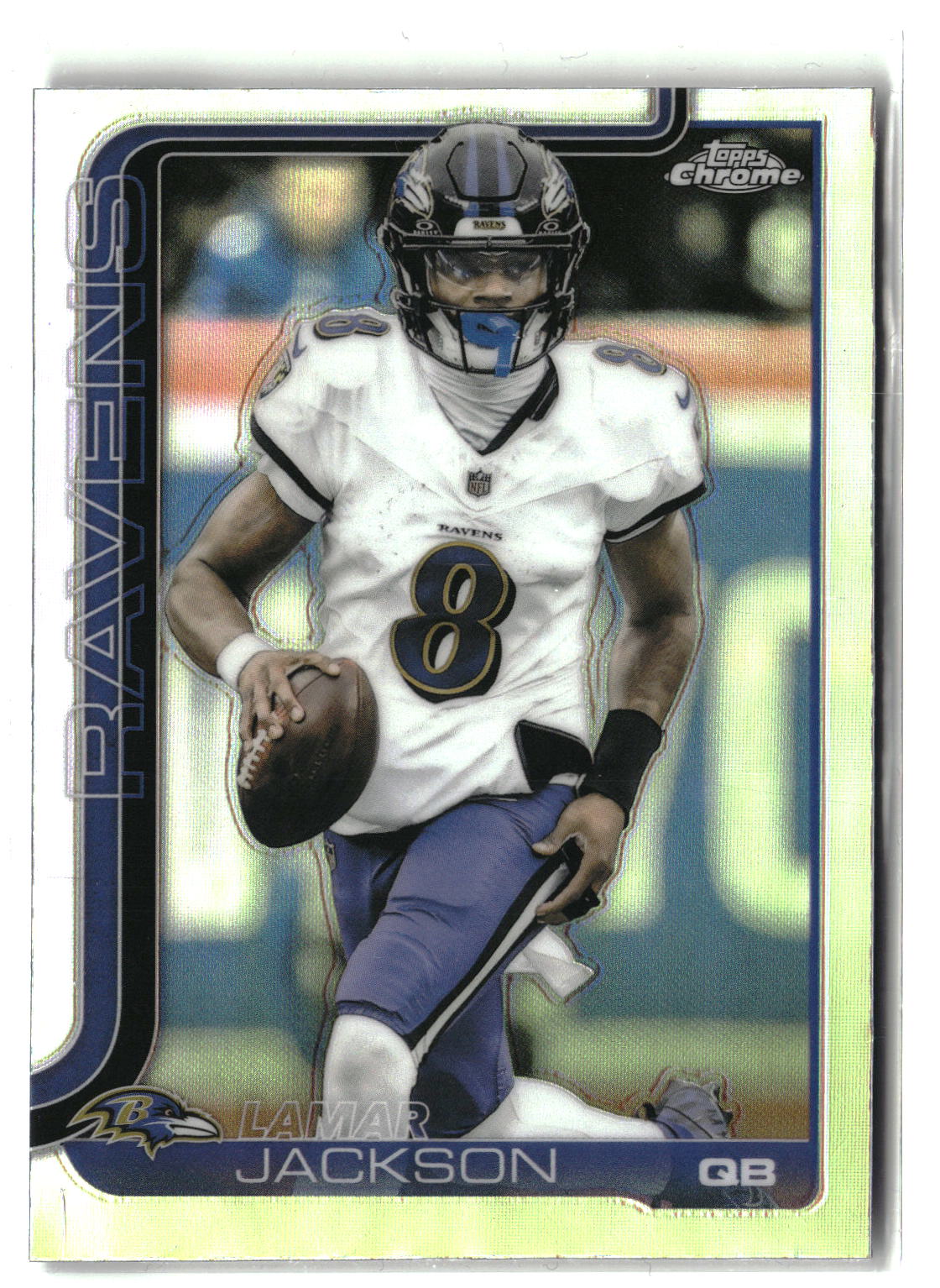 2025 Topps Chrome #24 Lamar Jackson Refractor-1