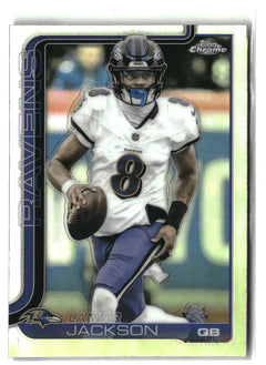 2025 Topps Chrome #24 Lamar Jackson Refractor-1