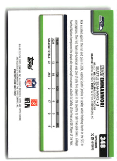 2025 Topps Chrome #348 Nick Emmanwori-2