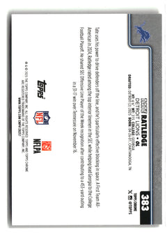 2025 Topps Chrome #383 Tate Ratledge Football Leather Refractor-2