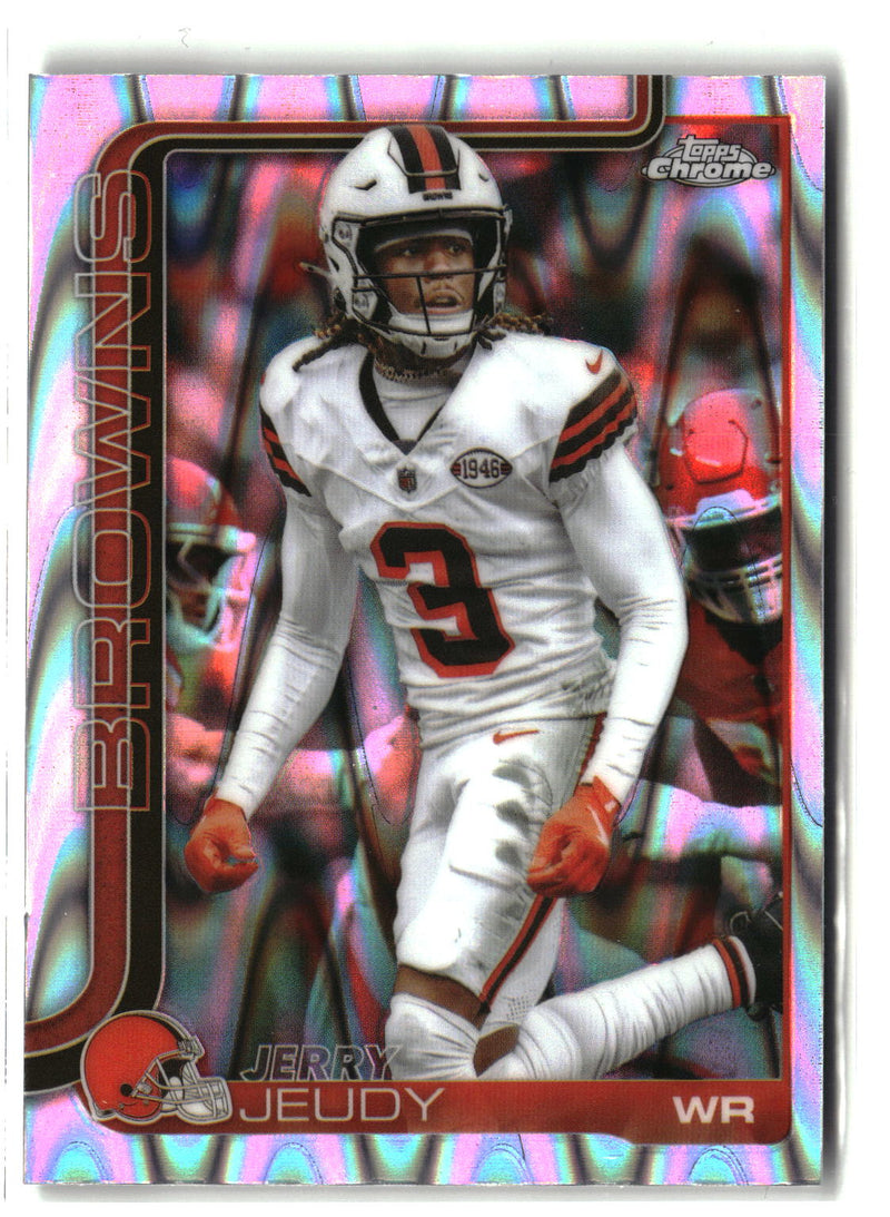 2025 Topps Chrome #68 Jerry Jeudy Ray Wave Refractor-1