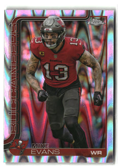 2025 Topps Chrome #282 Mike Evans Ray Wave Refractor-1