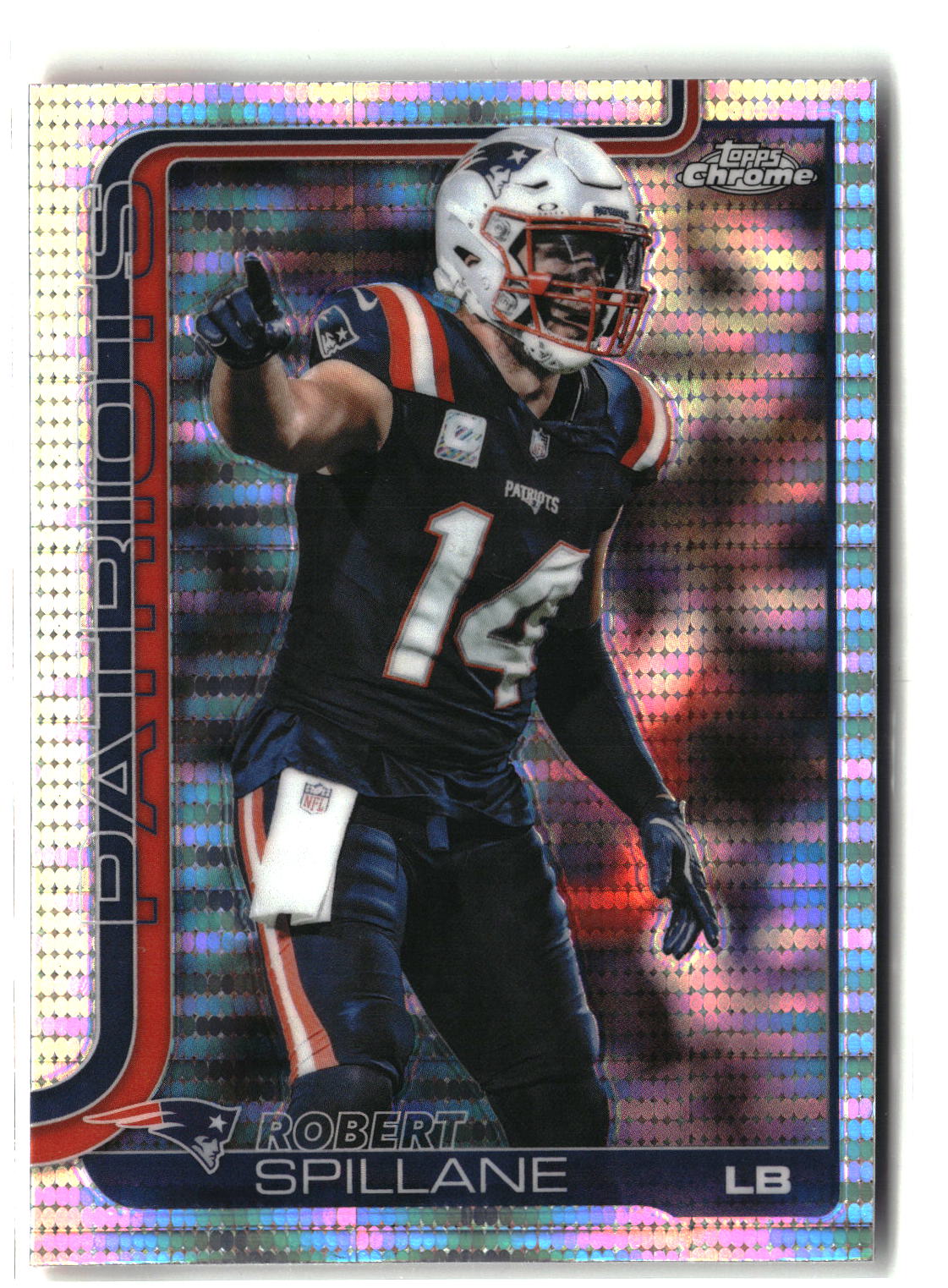 2025 Topps Chrome #181 Robert Spillane Pulsar Refractor-1