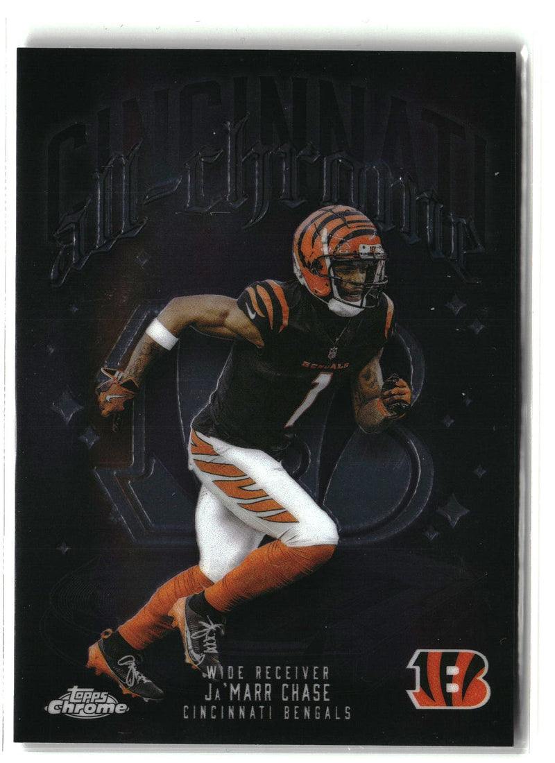 2025 Topps Chrome #ACT-5 Ja'Marr Chase All Chrome Team-1
