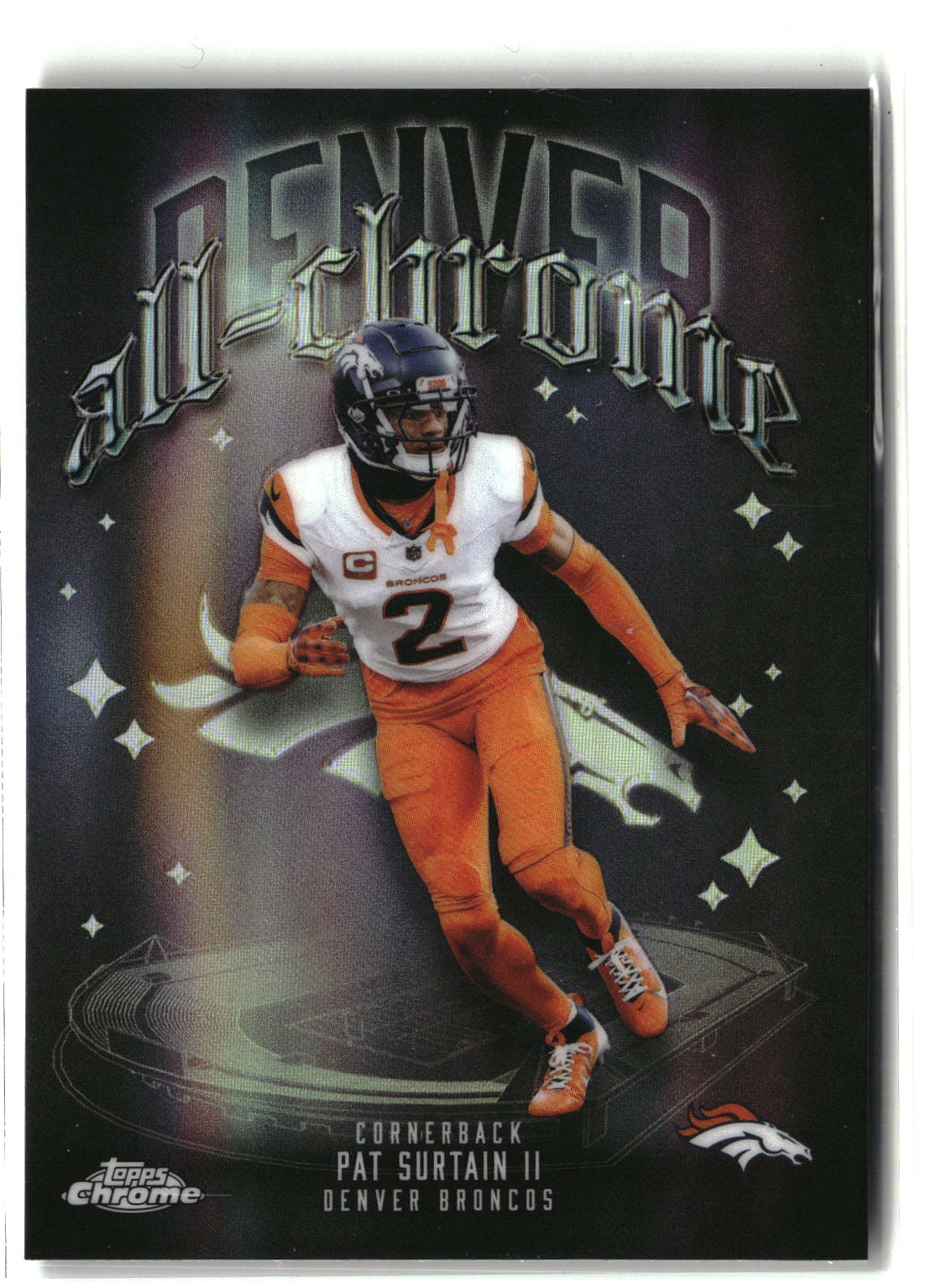 2025 Topps Chrome #ACT-18 Patrick Surtain II All-Chrome Team Refractor
