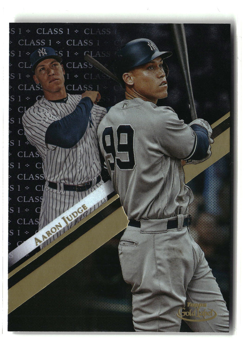 2019 Topps Gold Label #44 Aaron Judge Class 1 Black-1