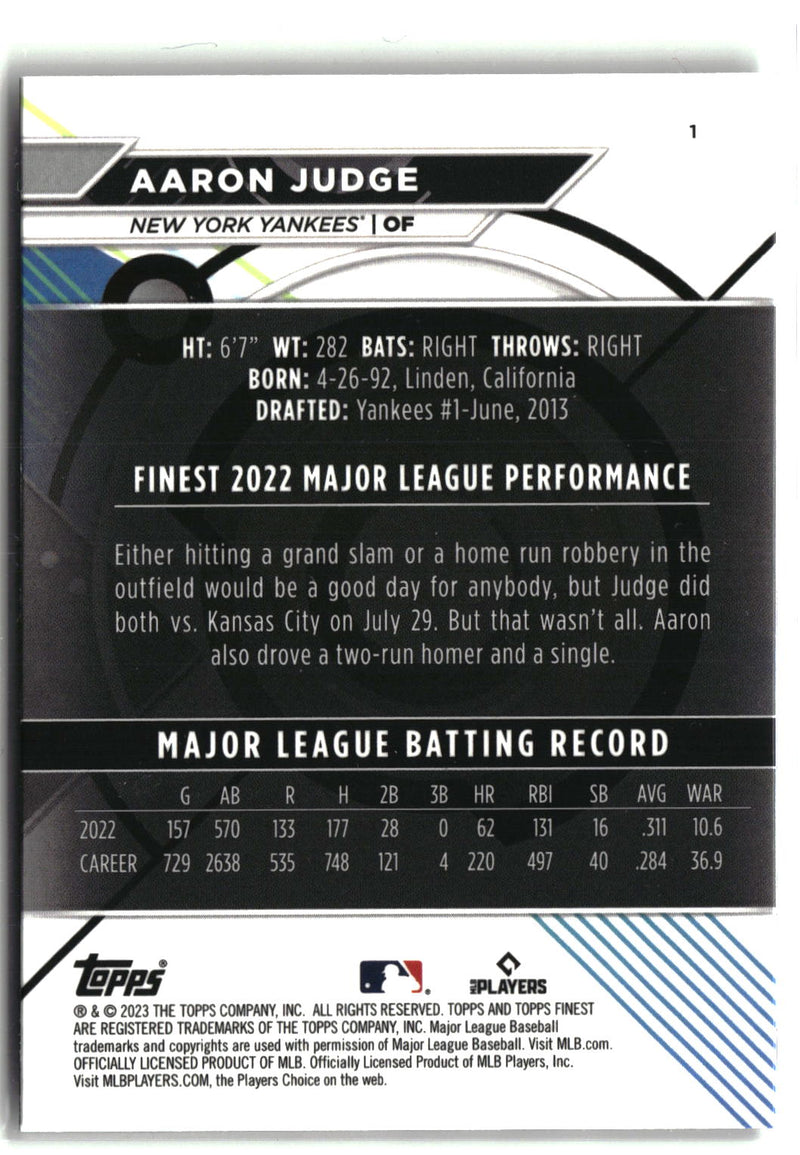 2023 Finest #1 Aaron Judge-2
