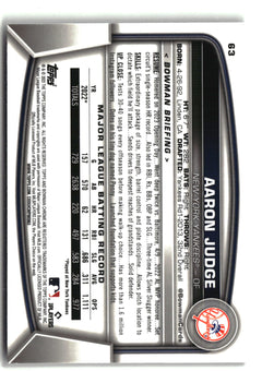 2023 Bowman Chrome #63 Aaron Judge-2