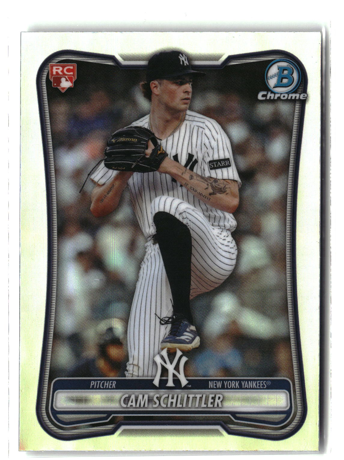 2026 Bowman #53 Cam Schlittler Rookie Red RC Logo