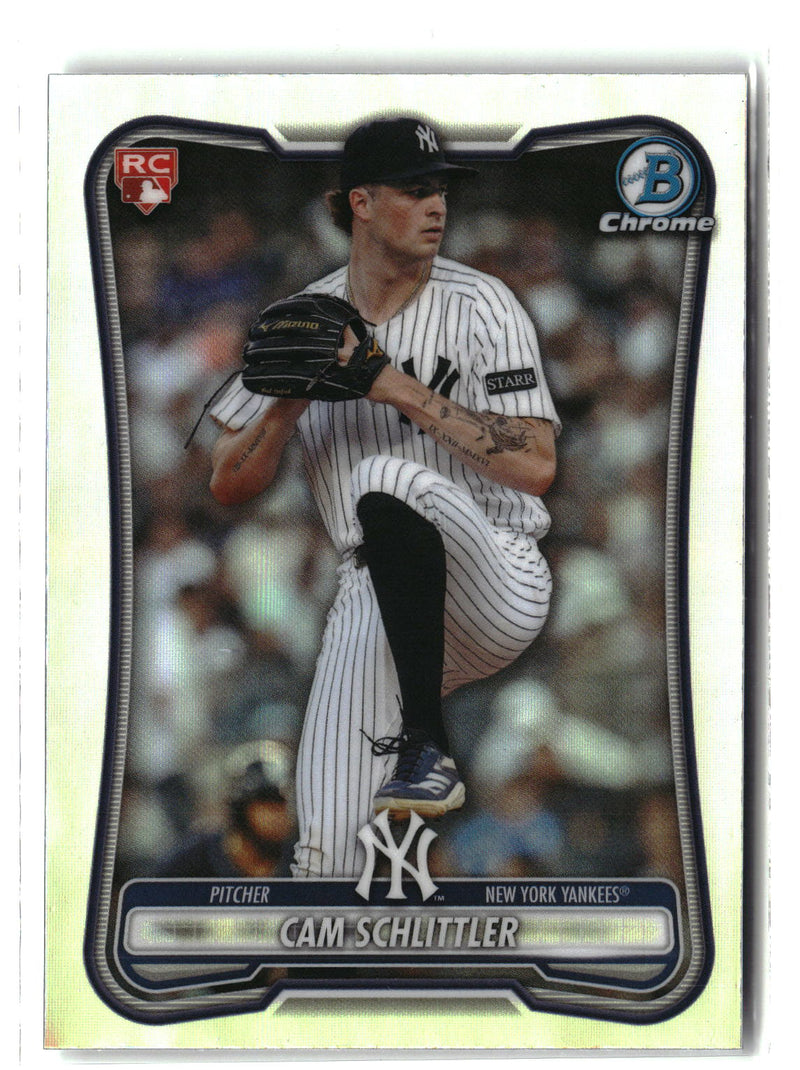 2026 Bowman #53 Cam Schlittler Rookie Red RC Logo-1
