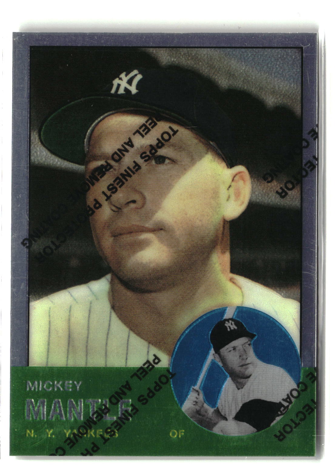 1996 Topps #13 Mickey Mantle Mickey Mantle Commemorative Reprints Finest