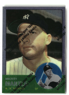 1996 Topps #13 Mickey Mantle Mickey Mantle Commemorative Reprints Finest-1