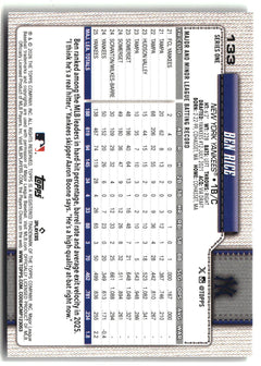 2026 Topps #133 Ben Rice Holo Foil-2