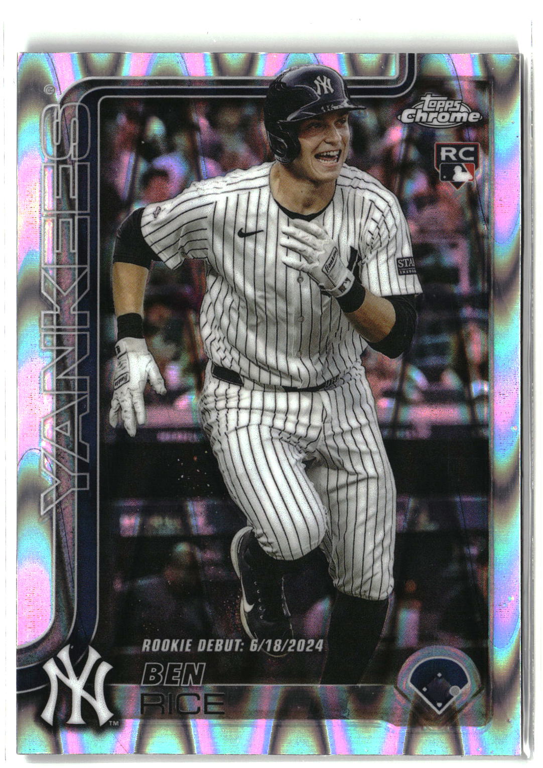 2025 Topps Chrome Update #USC138 Ben Rice RayWave Refractor-1