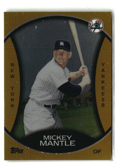 2010 Topps #GC11 Mickey Mantle Legends Gold Chrome-1