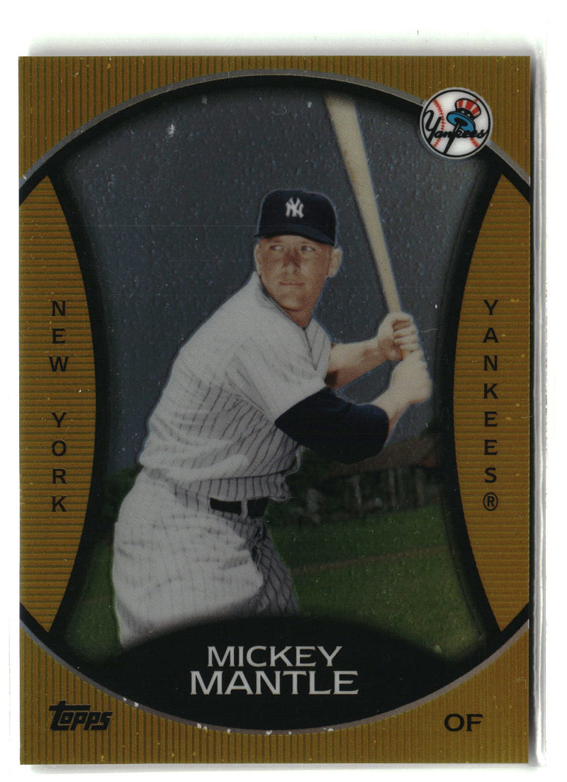 2010 Topps #GC11 Mickey Mantle Legends Gold Chrome-1