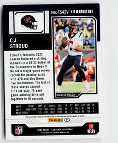 2023 Panini Contenders #TS42V C.J. Stroud Rookie Ticket Swatches Variations-2