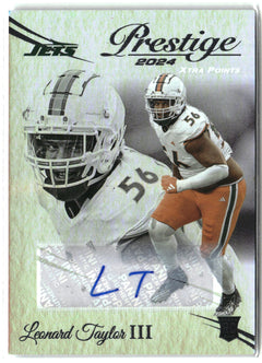2024 Panini Prestige #364 Leonard Taylor III Xtra Points Signatures Premium-1