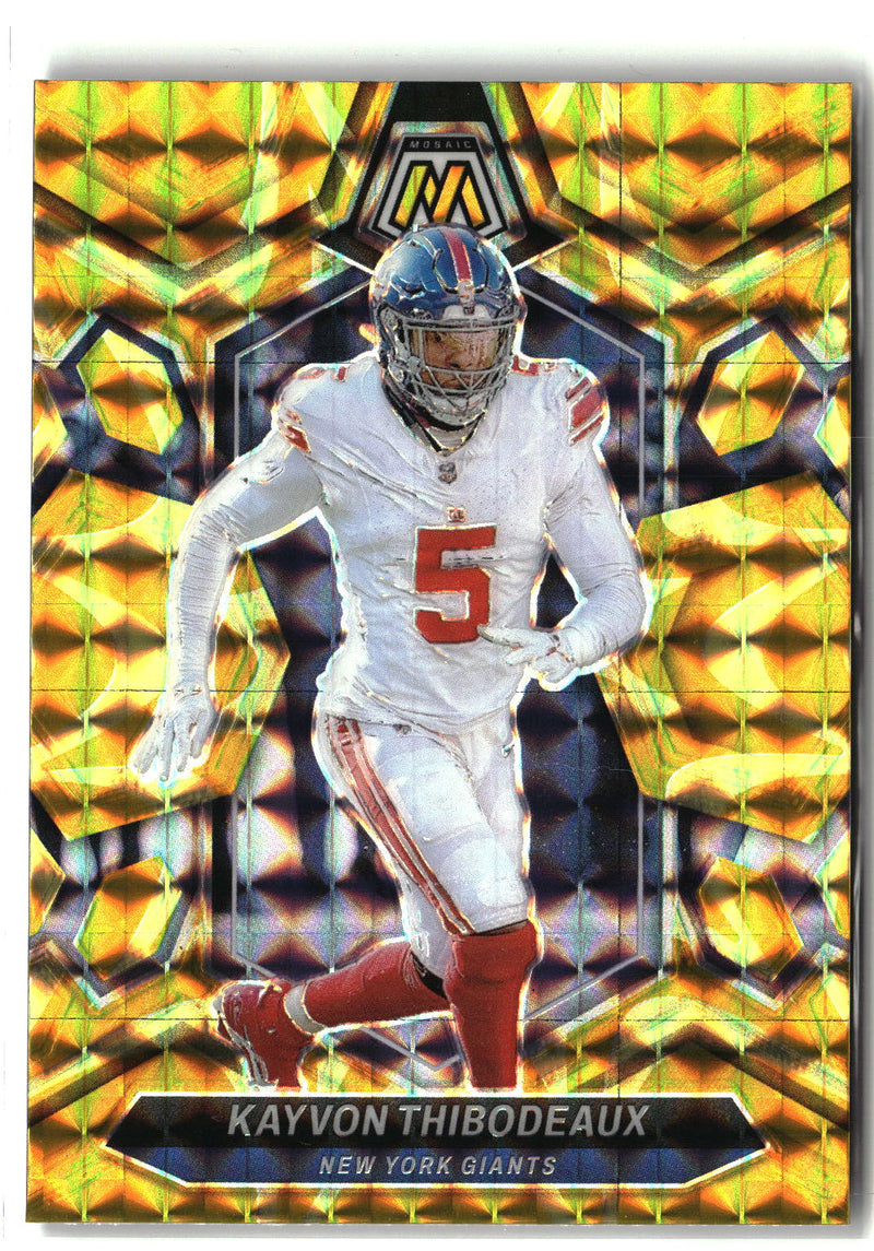 2024 Panini Mosaic #168 Kayvon Thibodeaux Mosaic Reactive Yellow-1
