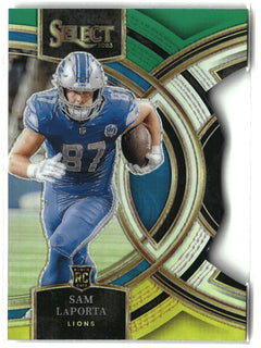 2023 Panini Select #106 Sam LaPorta Black and Green Prizms Die Cuts-1