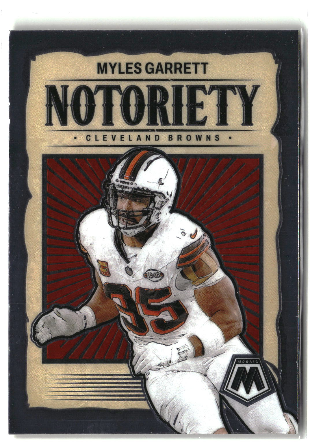 2024 Panini Mosaic #16 Myles Garrett Notoriety-1