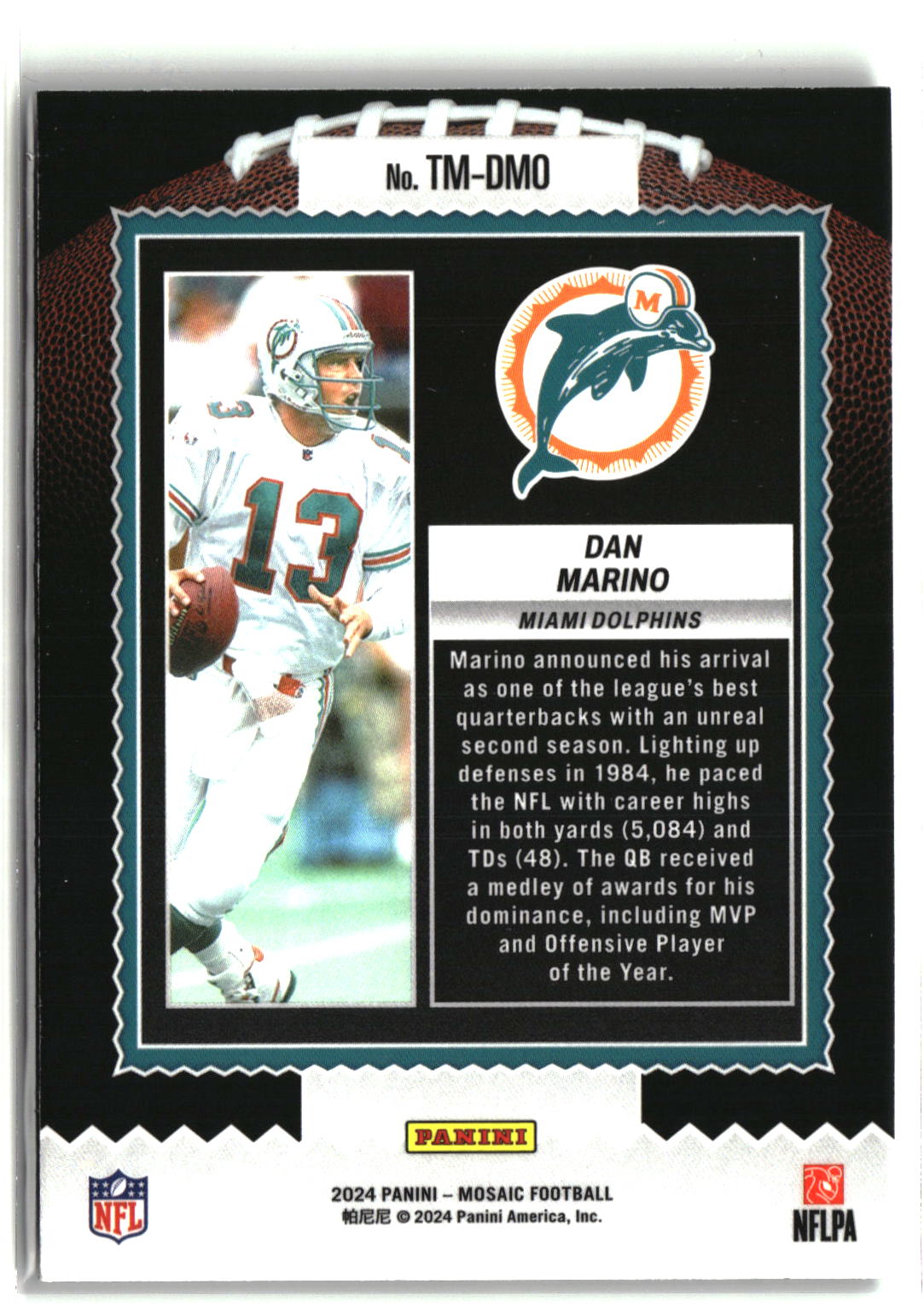 2024 Panini Mosaic #TM-DMO Dan Marino Touchdown Masters Mosaic-2
