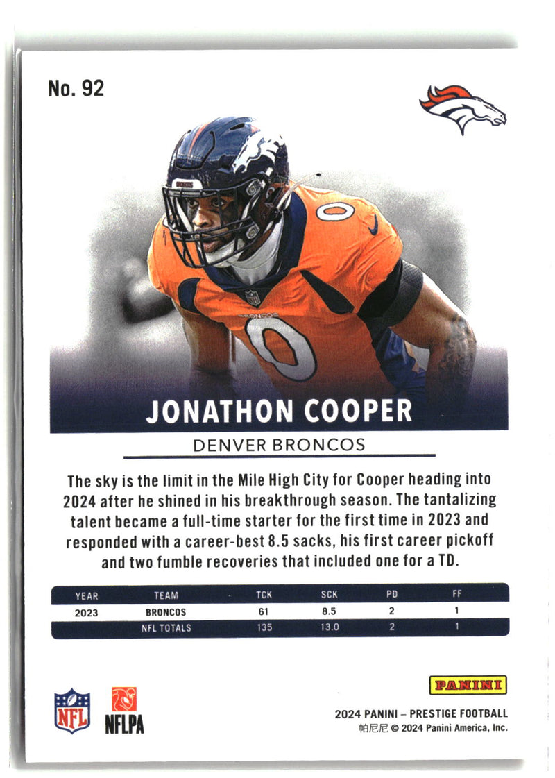 2024 Panini Prestige #92 Jonathon Cooper Red Xtra Points #/999-2
