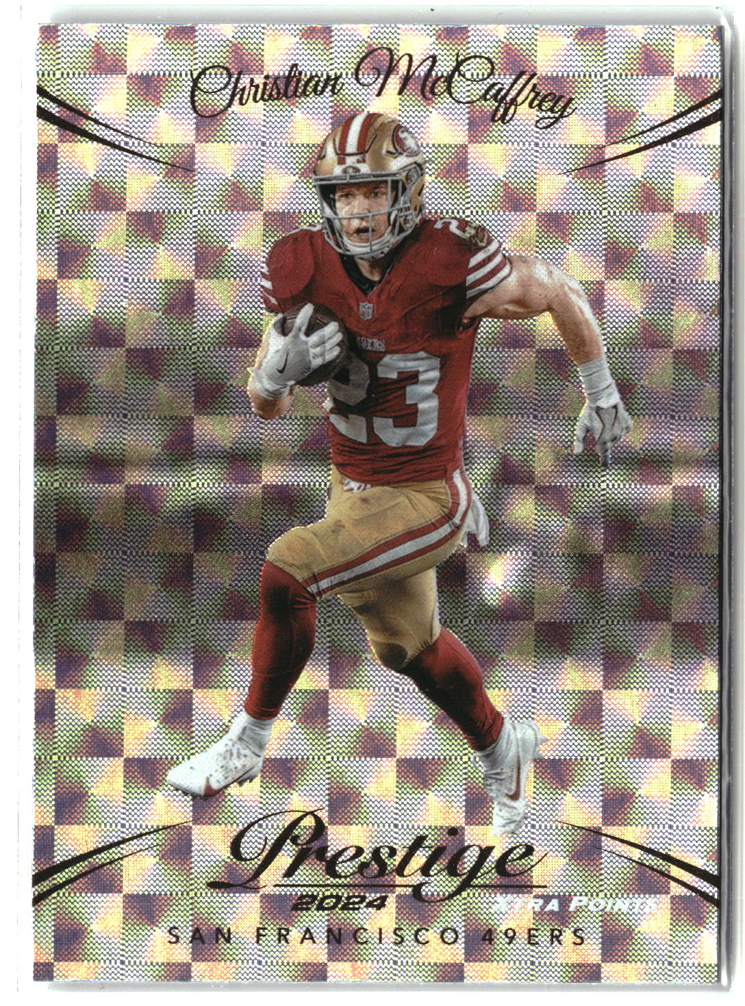 2024 Panini Prestige #260 Christian McCaffrey Hyper Xtra Points